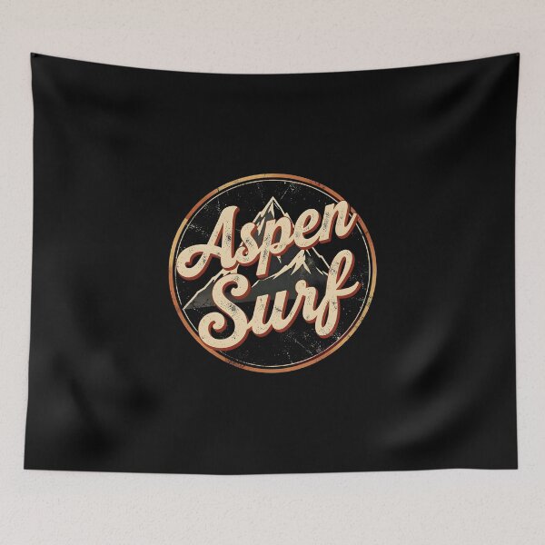 Item preview, Retro Aspen Surf Vintage Mountain Graphic Badge designed and sold by KCasual.