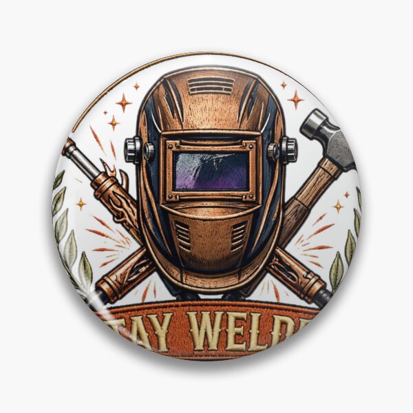 Item preview, Professional Welder Badge — Stay Welded | Build Fix Repeat t-shirt design designed and sold by Donartpictures.