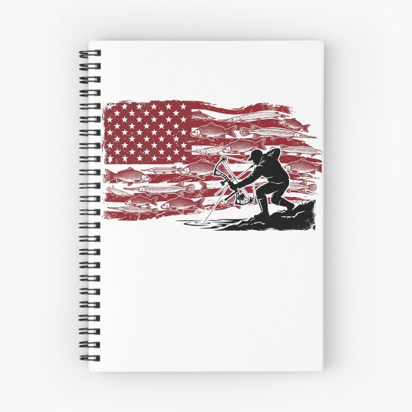 Item preview, Patriotic American Flag Bowfishing - Archery Angler Silhouette designed and sold by Georain.