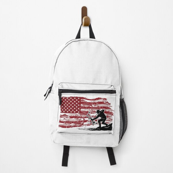 Item preview, Patriotic American Flag Bowfishing - Archery Angler Silhouette designed and sold by Georain.