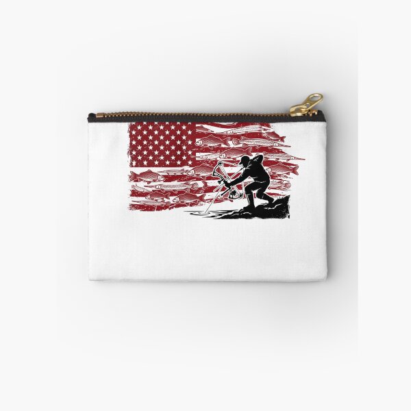Item preview, Patriotic American Flag Bowfishing - Archery Angler Silhouette designed and sold by Georain.