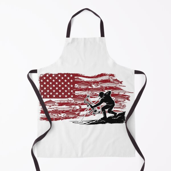 Item preview, Patriotic American Flag Bowfishing - Archery Angler Silhouette designed and sold by Georain.