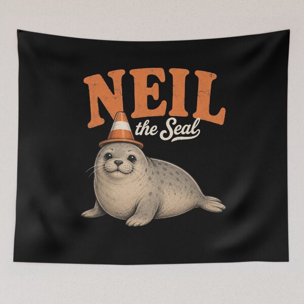 Item preview, Seal with Cone Hat Cute Vintage Animal Graphic designed and sold by FormalDehyena.