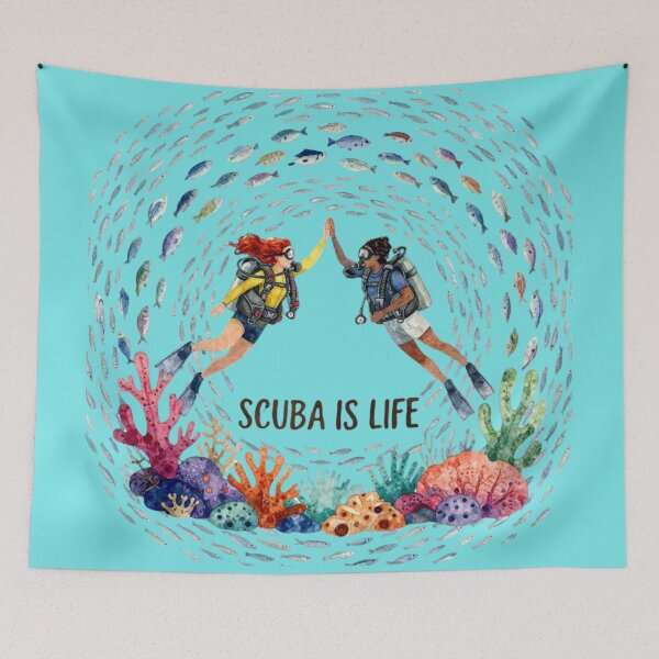Item preview, SCUBA IS LIFE designed and sold by bebebolo.