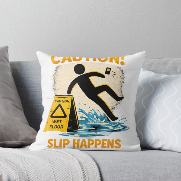 Item preview, Wet Floor? Nope... Phone Floor! | Funny Slippery Sign Parody designed and sold by LemosINKstudio.