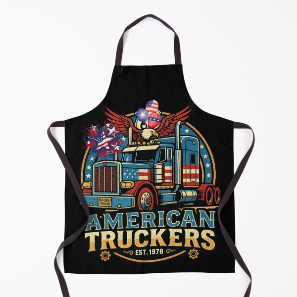 Item preview, American Truckers Route 66 Vintage Semi Truck Patriot designed and sold by rich-moda.