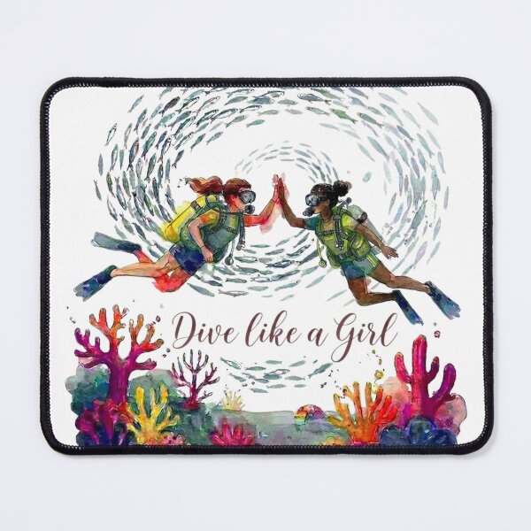 Item preview, Dive like a Girl designed and sold by bebebolo.