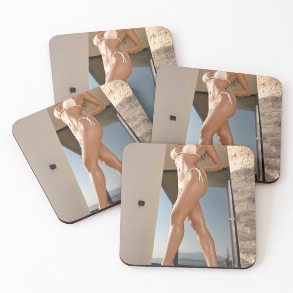 Item preview, Elegant Woman Posing in Swimsuit Against Brick Wall in Natural Light designed and sold by Creative88Art.