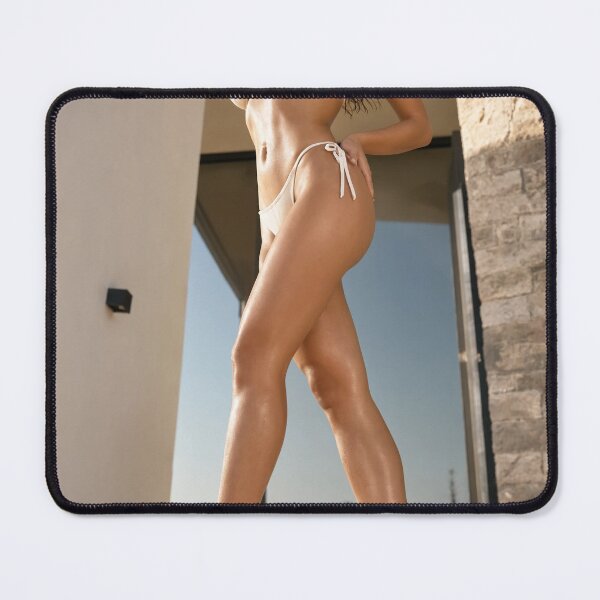 Item preview, Elegant Woman Posing in Swimsuit Against Brick Wall in Natural Light designed and sold by Creative88Art.