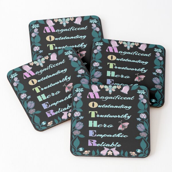 Item preview, Vintage Floral Mother Acrostic Poem designed and sold by Kyradem.
