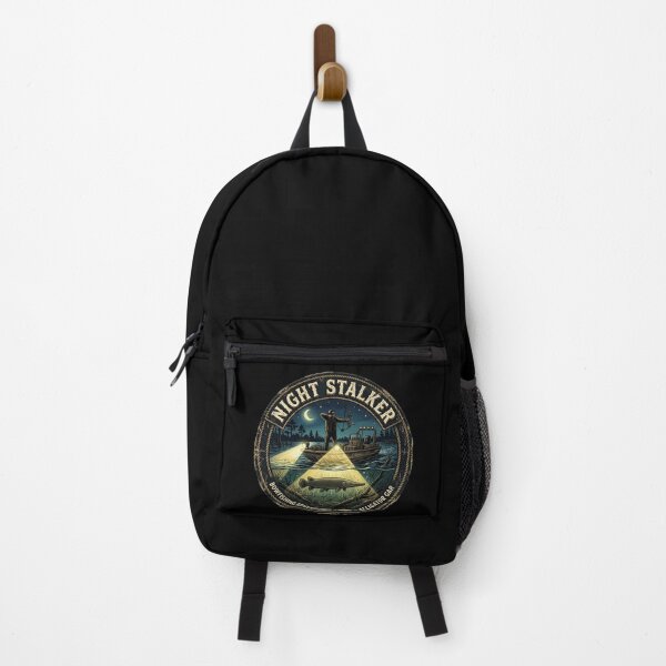 Item preview, Night Stalker Bowfishing - Alligator Gar Boat Hunter Vintage Emblem designed and sold by Georain.
