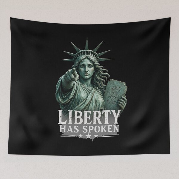 Item preview, Liberty Graphic of a Statue of Liberty Protest Portrait designed and sold by FormalDehyena.
