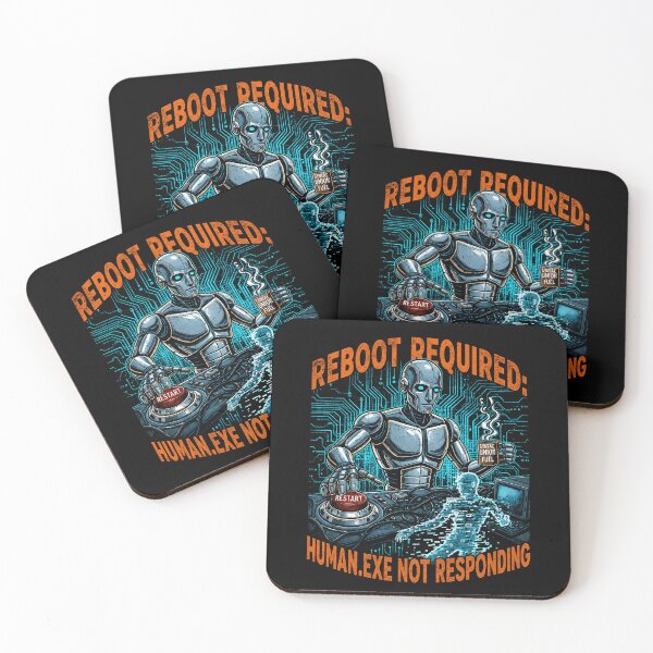 Item preview, Reboot Required Human.EXE Not Responding | Funny Programmer Tech Humor designed and sold by Cree8if.