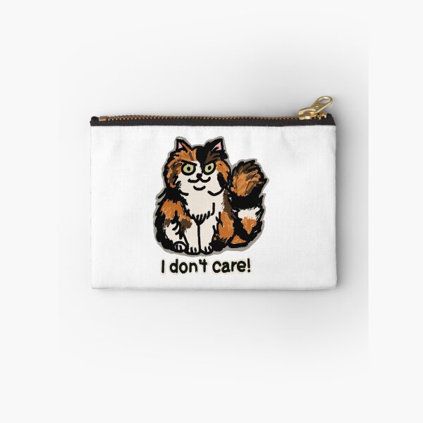 Item preview, "I don't care!" calico cat longhair designed and sold by Chibi-NumNum.