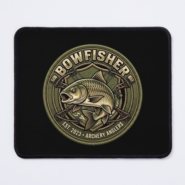 Item preview, Bowfisher Archery Anglers - Carp Bowfishing Tactical Patch Design designed and sold by Georain.