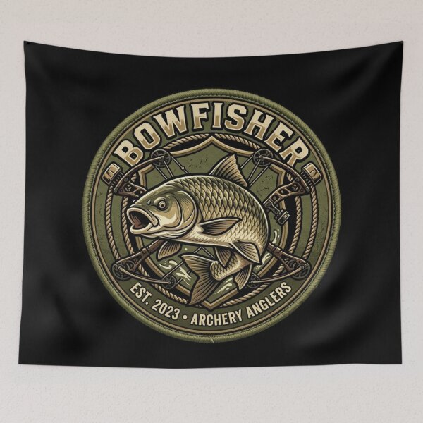 Item preview, Bowfisher Archery Anglers - Carp Bowfishing Tactical Patch Design designed and sold by Georain.