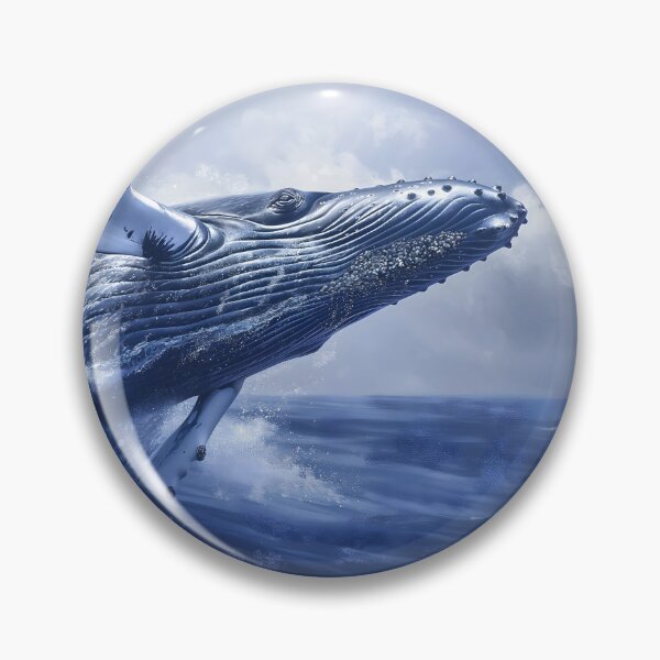 Item preview, Humpback Whale Breaching Ocean, Wildlife designed and sold by GuildedWordGraphics.