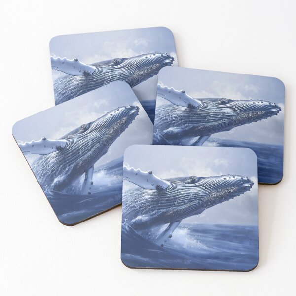 Item preview, Humpback Whale Breaching Ocean, Wildlife designed and sold by GuildedWordGraphics.