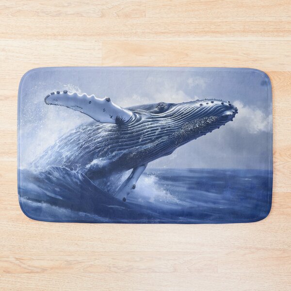 Item preview, Humpback Whale Breaching Ocean, Wildlife designed and sold by GuildedWordGraphics.