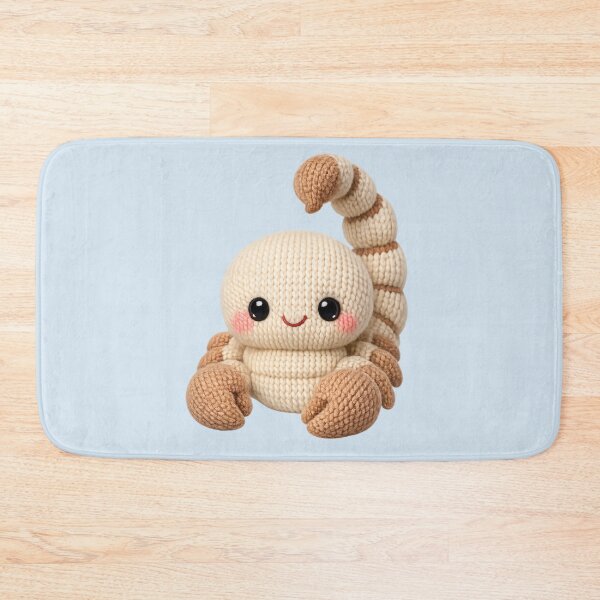 Item preview, Cute Scorpius Scorpion Knitted Plush Zodiac Nursery | Kawaii Knit Astrology Art designed and sold by Moons Studio.