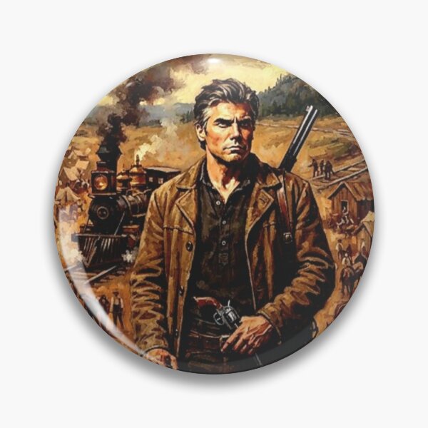 Item preview, Hell on Wheels Retro Western Frontier Action Drama Tribute Art Poster designed and sold by Art's Diner.
