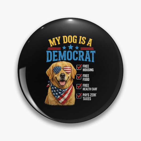 Item preview, my dog is a democrat patriotic dog lover gift designed and sold by FormalDehyena.