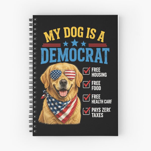 Item preview, my dog is a democrat patriotic dog lover gift designed and sold by FormalDehyena.