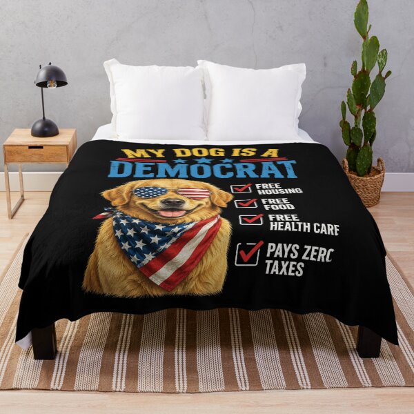 Item preview, my dog is a democrat patriotic dog lover gift designed and sold by FormalDehyena.