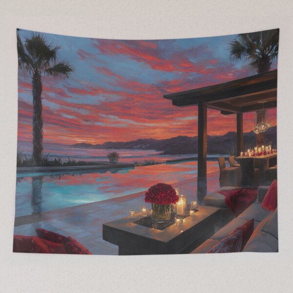 Item preview, Outdoor Terrace At Sunset designed and sold by Rtymer.