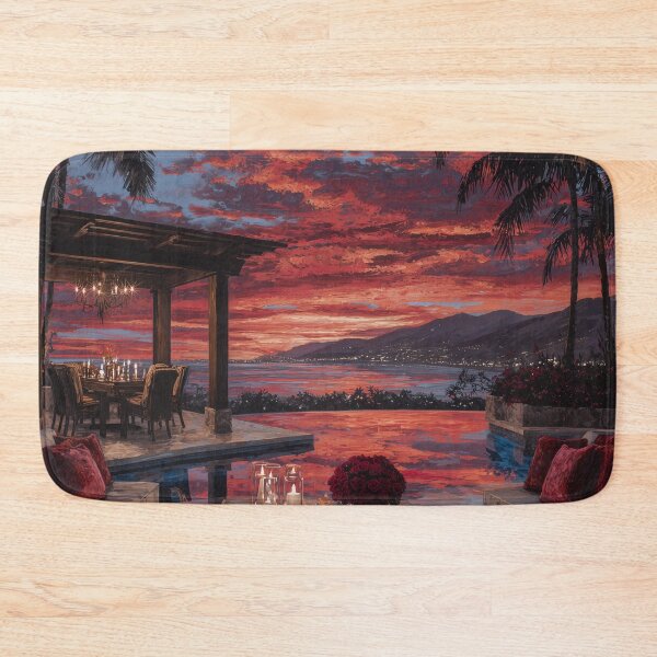 Item preview, Outdoor Terrace At Sunset designed and sold by Rtymer.