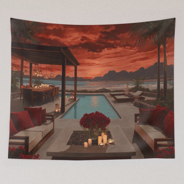 Item preview, Outdoor Terrace At Sunset designed and sold by Rtymer.
