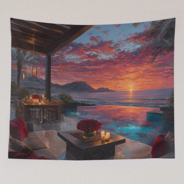 Item preview, Outdoor Terrace At Sunset designed and sold by Rtymer.