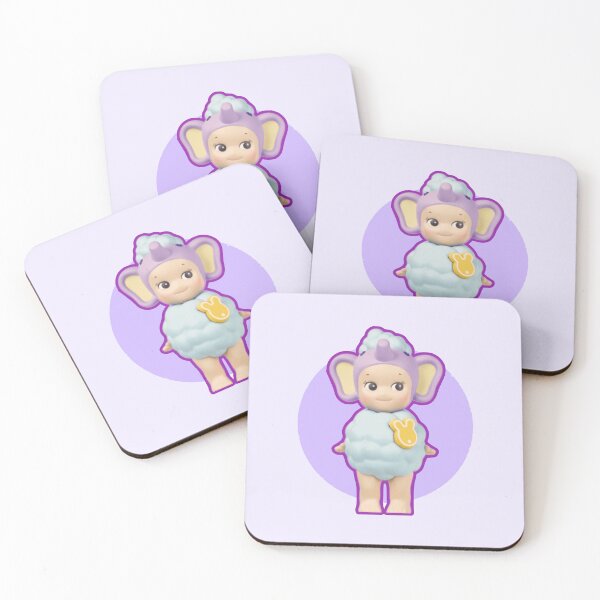 Item preview, Cute Pastel Purple Elephant Baby Figure designed and sold by Heavenly-Cloudz.