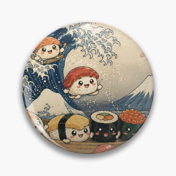 Item preview, Cute Japanese Food Ukiyo-e Design designed and sold by オルフェドリーム.