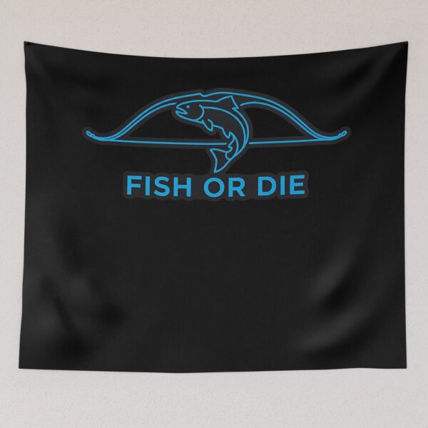 Item preview, Fish Or Die Bowfishing - Neon Minimalist Archery Angler designed and sold by Georain.