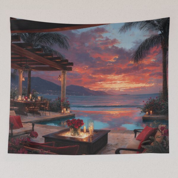 Item preview, Outdoor Terrace At Sunset designed and sold by Rtymer.