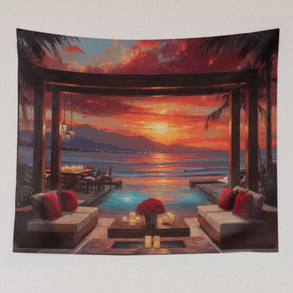Item preview, Outdoor Terrace At Sunset designed and sold by Rtymer.