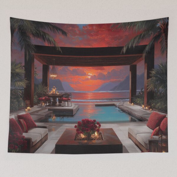 Item preview, Outdoor Terrace At Sunset designed and sold by Rtymer.