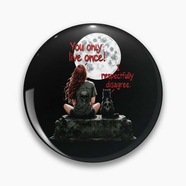 Item preview, I Respectfully Disagree - Funny Goth Black Cat designed and sold by RetroAndMetal.