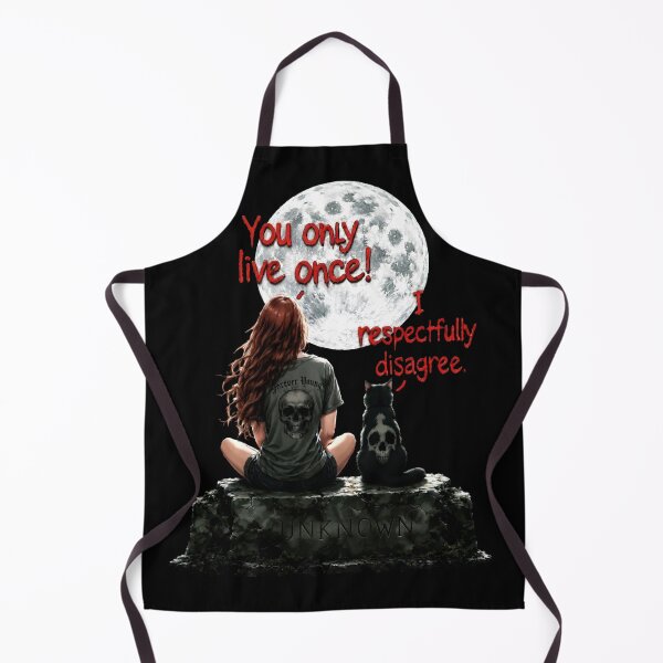 Item preview, I Respectfully Disagree - Funny Goth Black Cat designed and sold by RetroAndMetal.