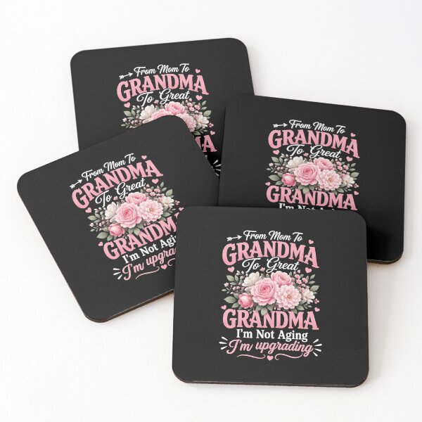 Item preview, grandma Upgrade Floral Quote with Pink Blossoms designed and sold by FormalDehyena.