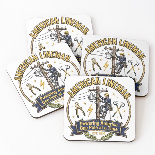 Item preview, American Lineman — Powering America One Pole at a Time | Journeyman shirt designed and sold by Donartpictures.