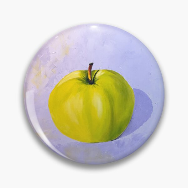 Item preview, GREEN APPLE | Lavender Pop Art | Original Oil Painting by Svetlana Shavrina designed and sold by BlueberrySwan.