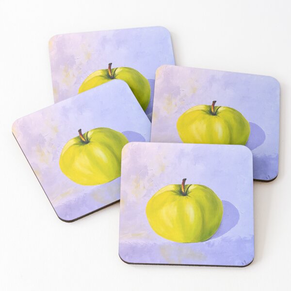 Item preview, GREEN APPLE | Lavender Pop Art | Original Oil Painting by Svetlana Shavrina designed and sold by Baroness Swan.