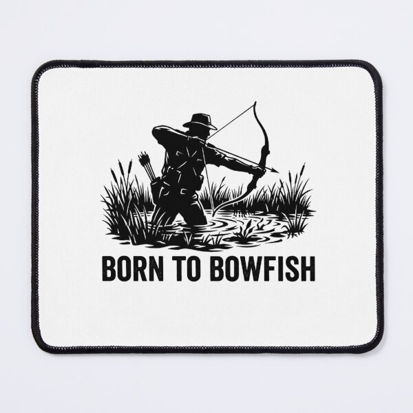 Item preview, Born To Bowfish - Stealth Archery Hunter Silhouette Dark Art designed and sold by Georain.