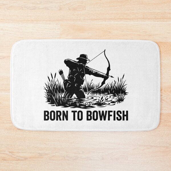 Item preview, Born To Bowfish - Stealth Archery Hunter Silhouette Dark Art designed and sold by Georain.