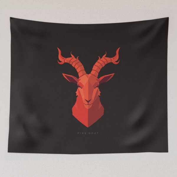 Item preview, Fire Goat 2027 Chinese Zodiac Year of the Goat Lucky Symbol designed and sold by Lucky 777.