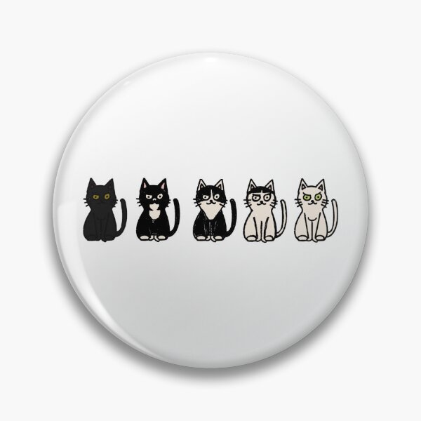 Item preview, Grumpy gradient / Black to White Cats designed and sold by Chibi-NumNum.