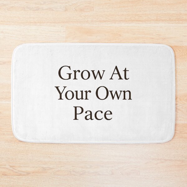 Item preview, Grow At Your Own Pace Minimalist Vintage Typography designed and sold by KCasual.