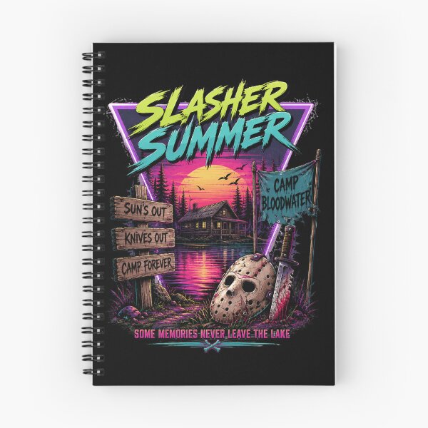 Item preview, slasher summer retro horror camp lake night vibe designed and sold by FormalDehyena.